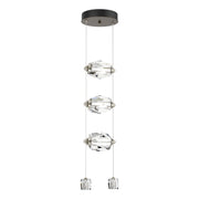 Gatsby 3-Light LED Pendant in Bronze - 139058-LED-STND-05-CR by Hubbardton Forge