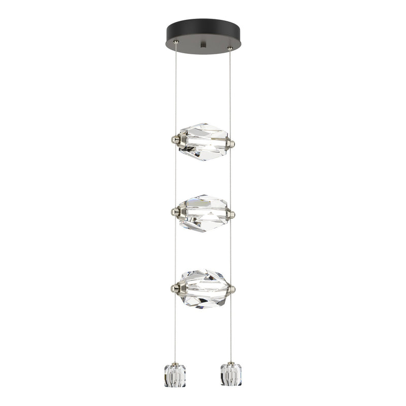 Gatsby 3-Light LED Pendant in Dark Smoke - 139058-LED-STND-07-CR by Hubbardton Forge