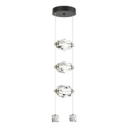 Gatsby 3-Light LED Pendant in Black - 139058-LED-STND-10-CR by Hubbardton Forge