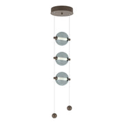 Abacus 3-Light LED Pendant in Bronze - 139059-LED-STND-05-YL0668 by Hubbardton Forge