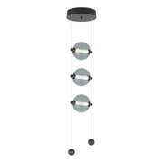 Abacus 3-Light LED Pendant in Oil Rubbed Bronze - 139059-LED-STND-14-YL0668 by Hubbardton Forge