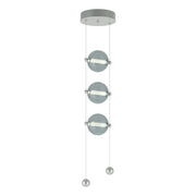 Abacus 3-Light LED Pendant in Vintage Platinum - 139059-LED-STND-82-YL0668 by Hubbardton Forge