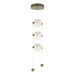 Abacus 3-Light LED Pendant in Soft Gold - 139059-LED-STND-84-GG0668 by Hubbardton Forge
