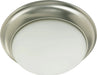 Transitional Ceiling Mount in Satin Nickel