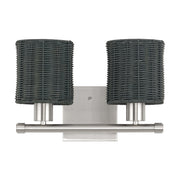 Weavington 2-Light Bath Vanity Light in Brushed Nickel
