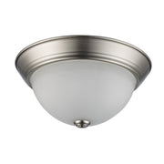 Bowers 2-Light 11" Flush Mount in Brushed Nickel