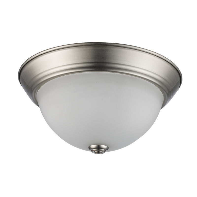 Bowers 2-Light 11" Flush Mount in Brushed Nickel