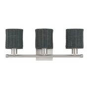 Weavington 3-Light Bath Vanity Light in Brushed Nickel