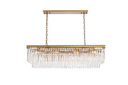 Sydney 12-Light Chandelier in Satin Gold - Lamps Expo