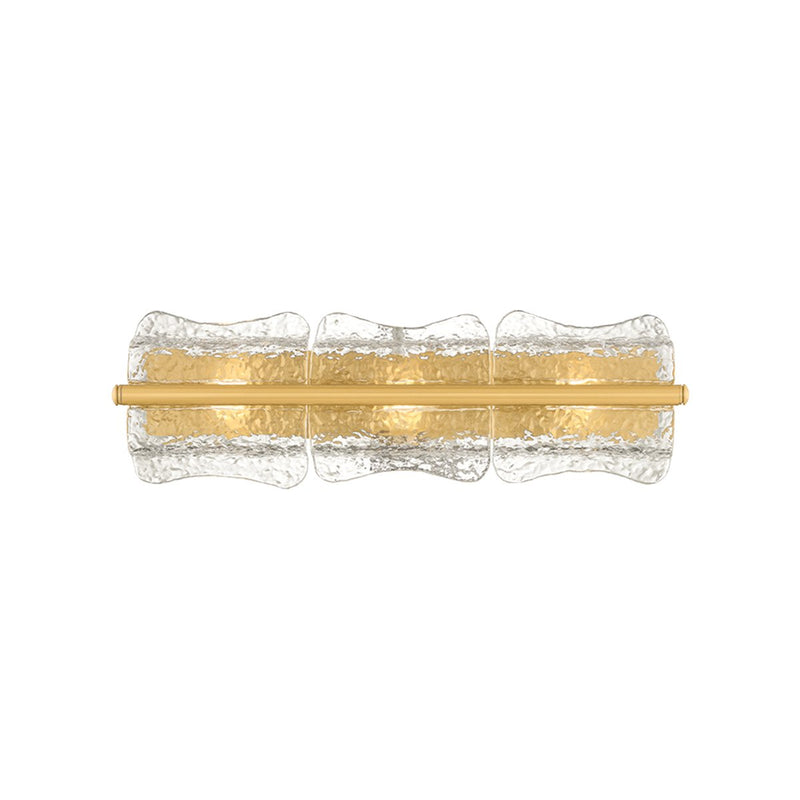 Fosterdale 3-Light Bath Vanity Light in Aged Brass