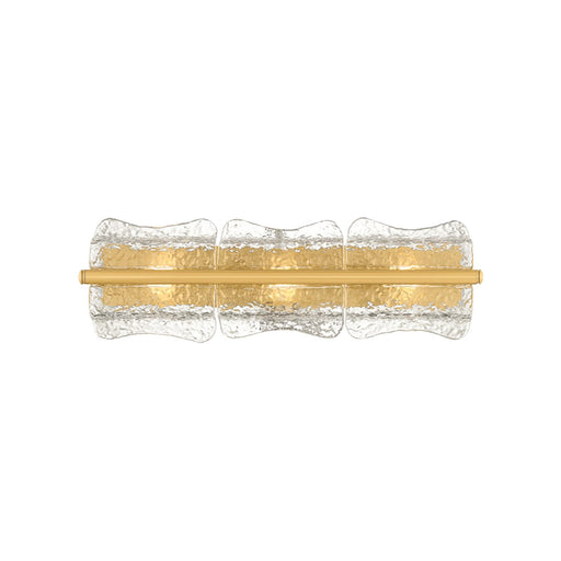 Fosterdale 3-Light Bath Vanity Light in Aged Brass