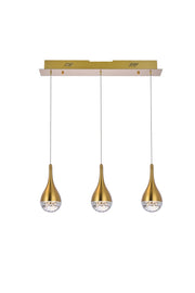 Amherst LED Pendant in Satin Gold - Lamps Expo