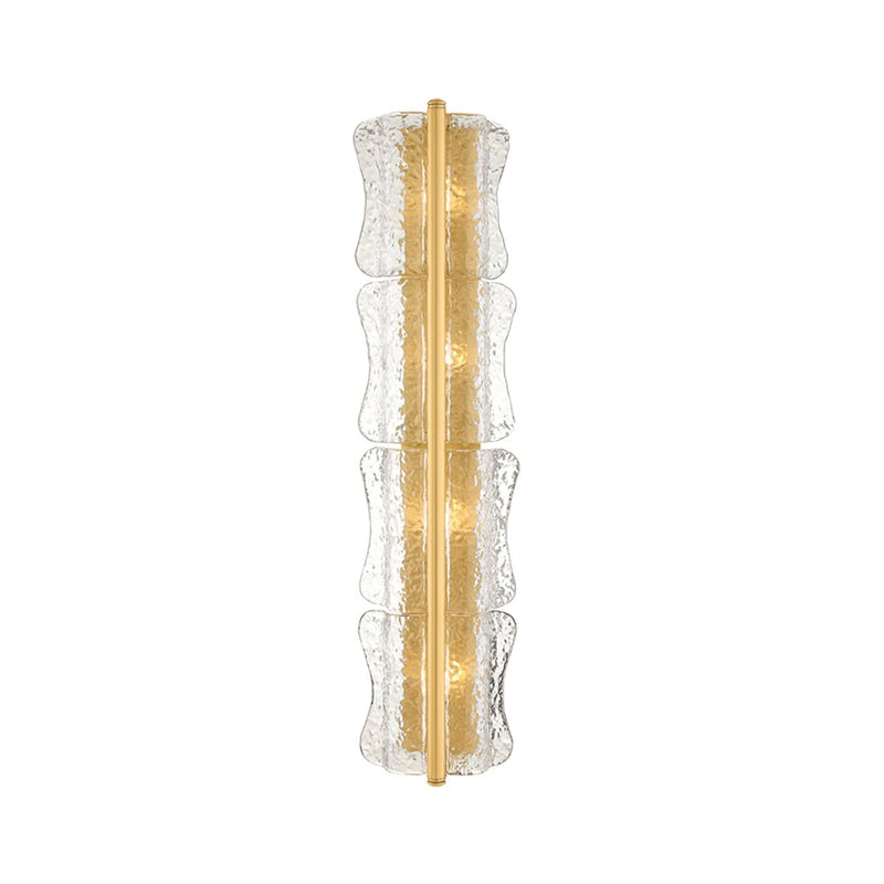 Fosterdale 4-Light Bath Vanity Light in Aged Brass