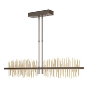 Gossamer Large LED Pendant in Bronze with Modern Brass Accent - 139655-LED-STND-05-86 by Hubbardton Forge