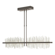 Gossamer Large LED Pendant in Dark Smoke with Sterling Accent - 139655-LED-STND-07-85 by Hubbardton Forge