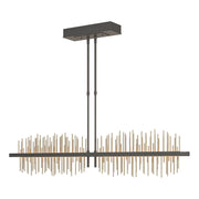 Gossamer Large LED Pendant in Natural Iron with Soft Gold Accent - 139655-LED-STND-20-84 by Hubbardton Forge