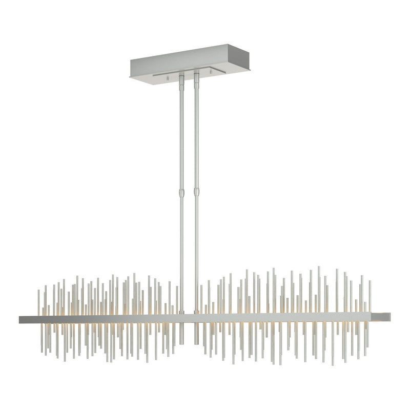 Gossamer Large LED Pendant in Vintage Platinum with Vintage Platinum Accent - 139655-LED-STND-82-82 by Hubbardton Forge