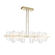 Vitre Large Linear LED Pendant in Modern Brass - 139661-LED-STND-86-YR0708 by Hubbardton Forge