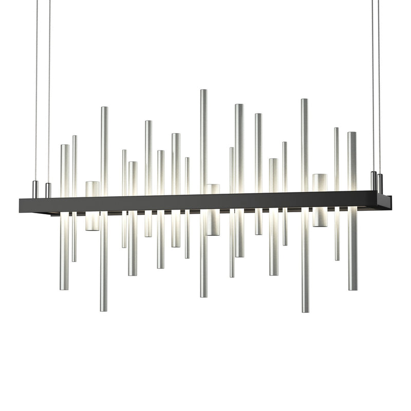 Cityscape LED Pendant in Black with Vintage Platinum Accent - 139725-LED-STND-10-82 by Hubbardton Forge