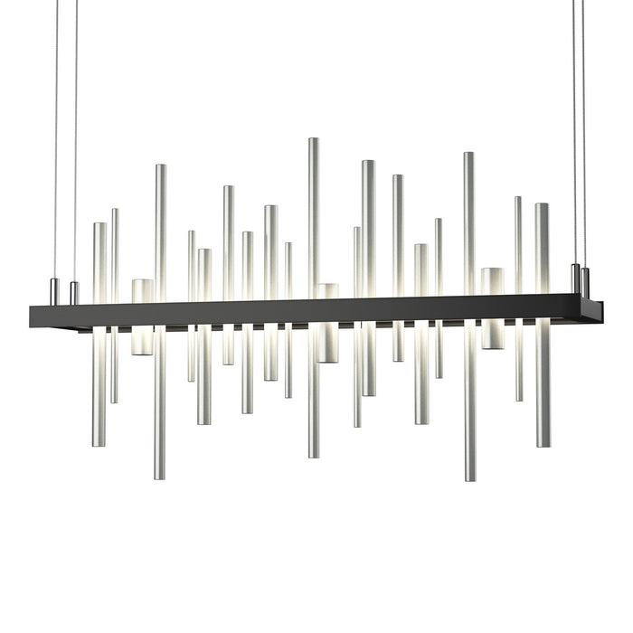 Cityscape LED Pendant in Black with Vintage Platinum Accent - 139725-LED-STND-10-82 by Hubbardton Forge