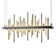 Cityscape LED Pendant in Oil Rubbed Bronze with Soft Gold Accent - 139725-LED-STND-14-84 by Hubbardton Forge