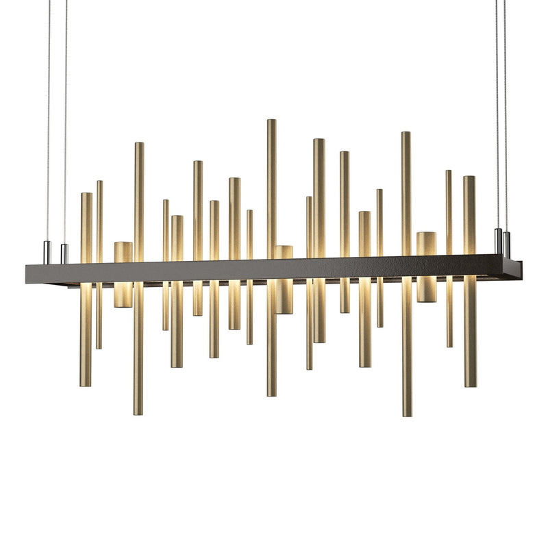 Cityscape LED Pendant in Oil Rubbed Bronze with Soft Gold Accent - 139725-LED-STND-14-84 by Hubbardton Forge