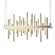 Cityscape LED Pendant in Vintage Platinum with Soft Gold Accent - 139725-LED-STND-82-84 by Hubbardton Forge