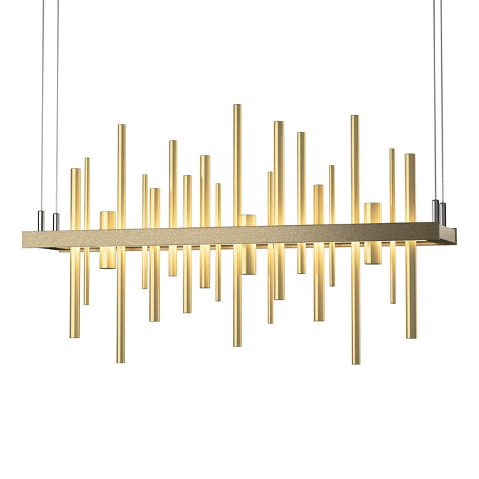 Cityscape LED Pendant in Soft Gold with Modern Brass Accent - 139725-LED-STND-84-86 by Hubbardton Forge