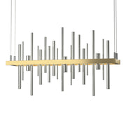 Cityscape LED Pendant in Modern Brass with Sterling Accent - 139725-LED-STND-86-85 by Hubbardton Forge