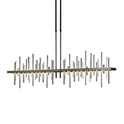 Cityscape Large LED Pendant in Oil Rubbed Bronze with Vintage Platinum Accent - 139726-LED-STND-14-82 by Hubbardton Forge