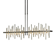 Cityscape Large LED Pendant in Oil Rubbed Bronze with Soft Gold Accent - 139726-LED-STND-14-84 by Hubbardton Forge