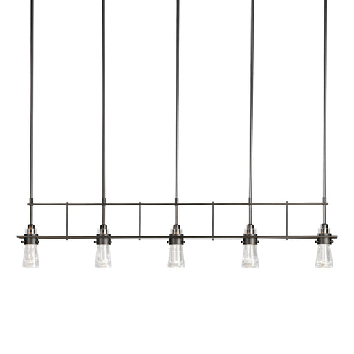 Erlenmeyer 5-Light 48" Linear Chandelier in Dark Smoke