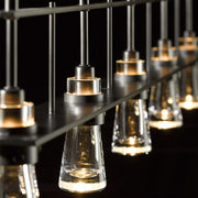 Erlenmeyer 5-Light 48" Linear Chandelier in Dark Smoke