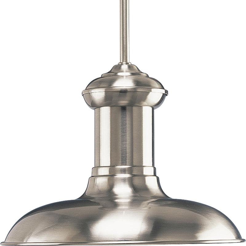 Brookside One Light Pendant in Brushed Nickel