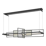 Summer LED Pendant in Black with Sterling Accent - 139754-LED-STND-10-85 by Hubbardton Forge