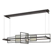 Summer LED Pendant in Oil Rubbed Bronze with Vintage Platinum Accent - 139754-LED-STND-14-82 by Hubbardton Forge