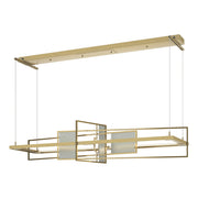 Summer LED Pendant in Modern Brass with Vintage Platinum Accent - 139754-LED-STND-86-82 by Hubbardton Forge