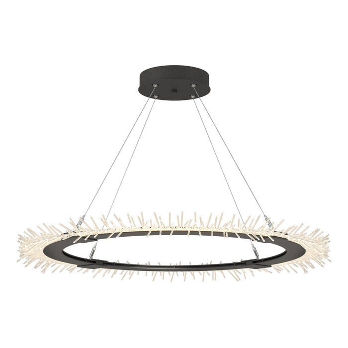 Anemone Circular LED Pendant in Natural Iron - 139772-LED-STND-20 by Hubbardton Forge