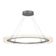 Anemone Circular LED Pendant in Vintage Platinum - 139772-LED-STND-82 by Hubbardton Forge