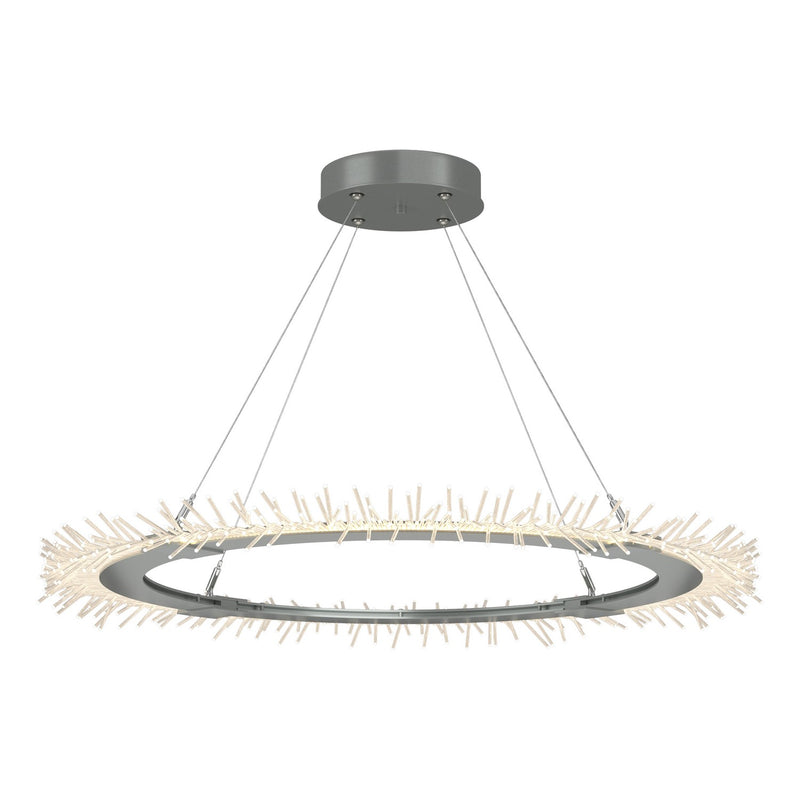Anemone Circular LED Pendant in Vintage Platinum - 139772-LED-STND-82 by Hubbardton Forge