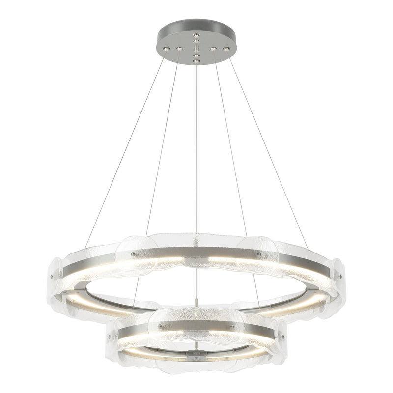 Solstice LED Tiered Pendant in Vintage Platinum - 139782-LED-STND-82-ZM0598 by Hubbardton Forge