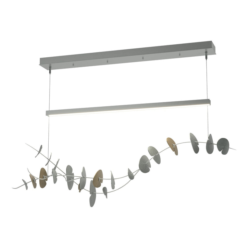 Lily LED Pendant in Vintage Platinum with Soft Gold Accent - 139812-LED-STND-82-84 by Hubbardton Forge