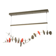 Lily LED Pendant in Soft Gold with Satin Red Accent - 139812-LED-STND-84-90 by Hubbardton Forge