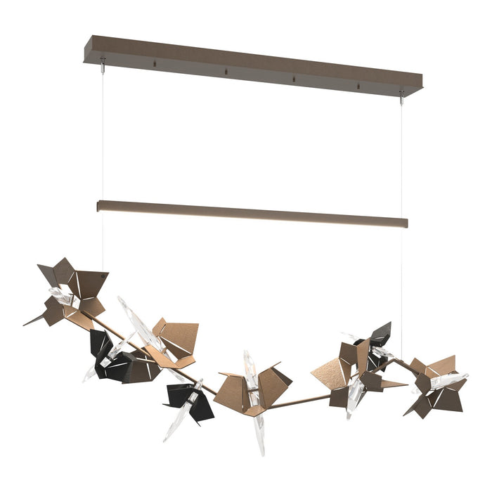 Belladonna LED Pendant in Bronze with Black Accent - 139813-LED-STND-05-10-CR by Hubbardton Forge