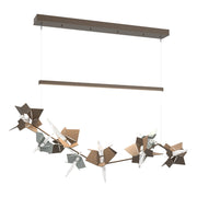 Belladonna LED Pendant in Bronze with Vintage Platinum Accent - 139813-LED-STND-05-82-CR by Hubbardton Forge