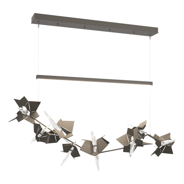 Belladonna LED Pendant in Dark Smoke with Dark Smoke Accent - 139813-LED-STND-07-07-CR by Hubbardton Forge