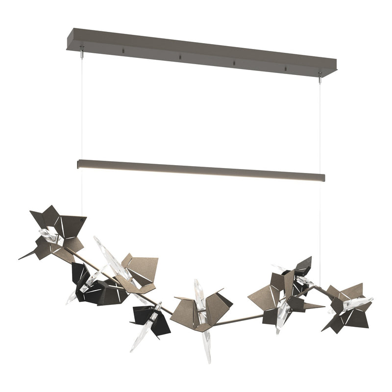 Belladonna LED Pendant in Dark Smoke with Black Accent - 139813-LED-STND-07-10-CR by Hubbardton Forge