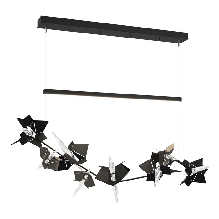 Belladonna LED Pendant in Black with Dark Smoke Accent - 139813-LED-STND-10-07-CR by Hubbardton Forge
