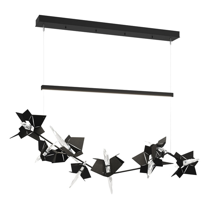 Belladonna LED Pendant in Black with Black Accent - 139813-LED-STND-10-10-CR by Hubbardton Forge