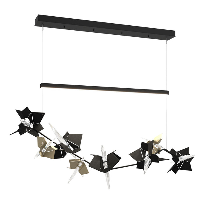 Belladonna LED Pendant in Black with Soft Gold Accent - 139813-LED-STND-10-84-CR by Hubbardton Forge